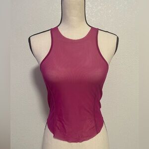 Free People Women Mesh Racerback Tee